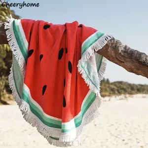 Bohemia Style Watermelon  Beach Towel
