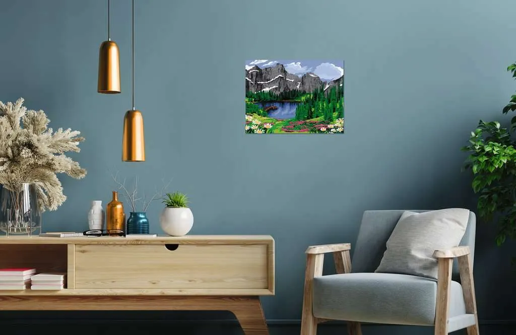 CreArt: Paint-By-Number Mountain View