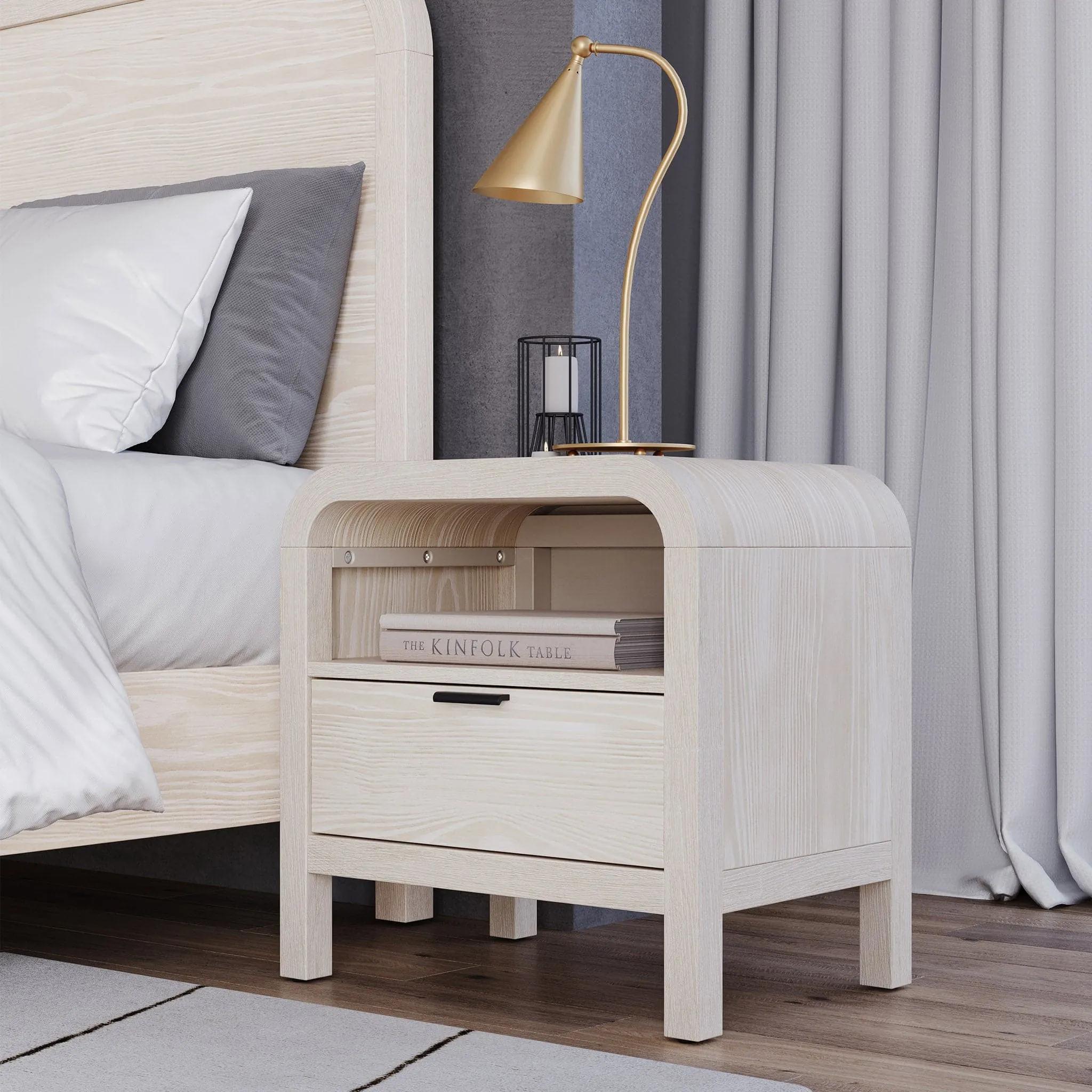 Drake 1 Drawer Nightstand with USB