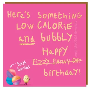 Fizzy Bath Bombs!!!  - Lumpy Potato Lady Card - (LP16)