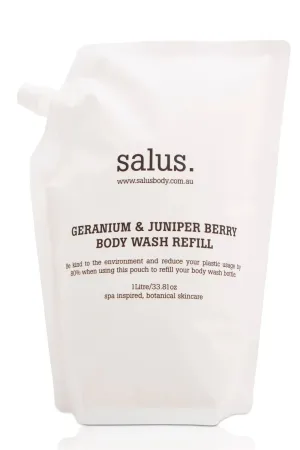 GERANIUM & JUNIPER BERRY BODY WASH - REFILL - 1 LITRE