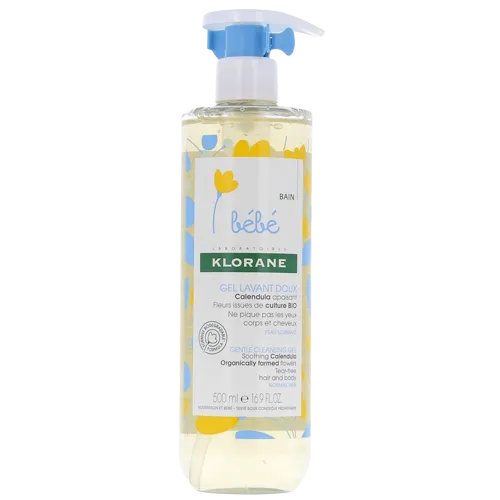 Klorane Bébé Gentle Foaming Gel Body & Hair 500ml