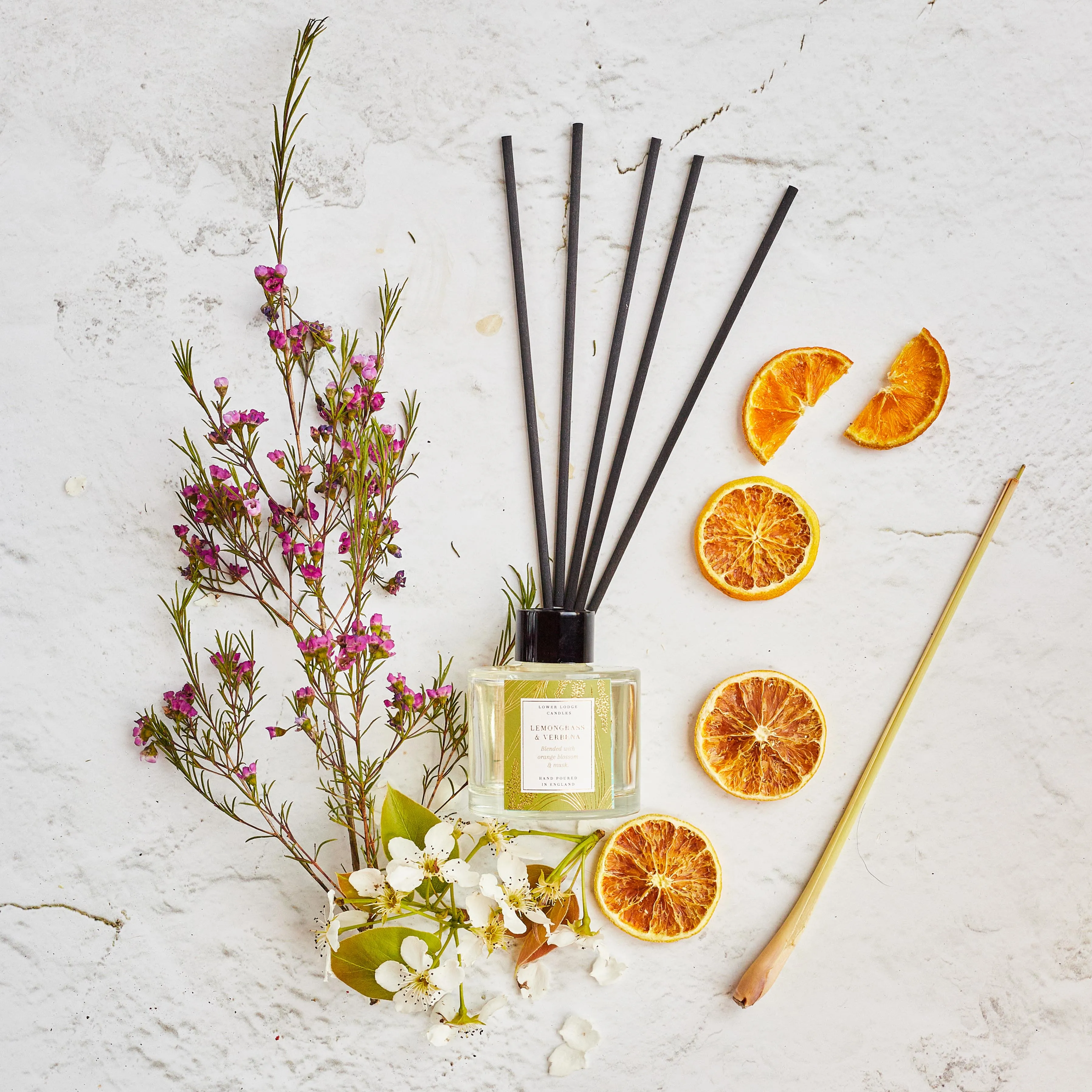 Lemongrass and Verbena Scented Reed Diffuser