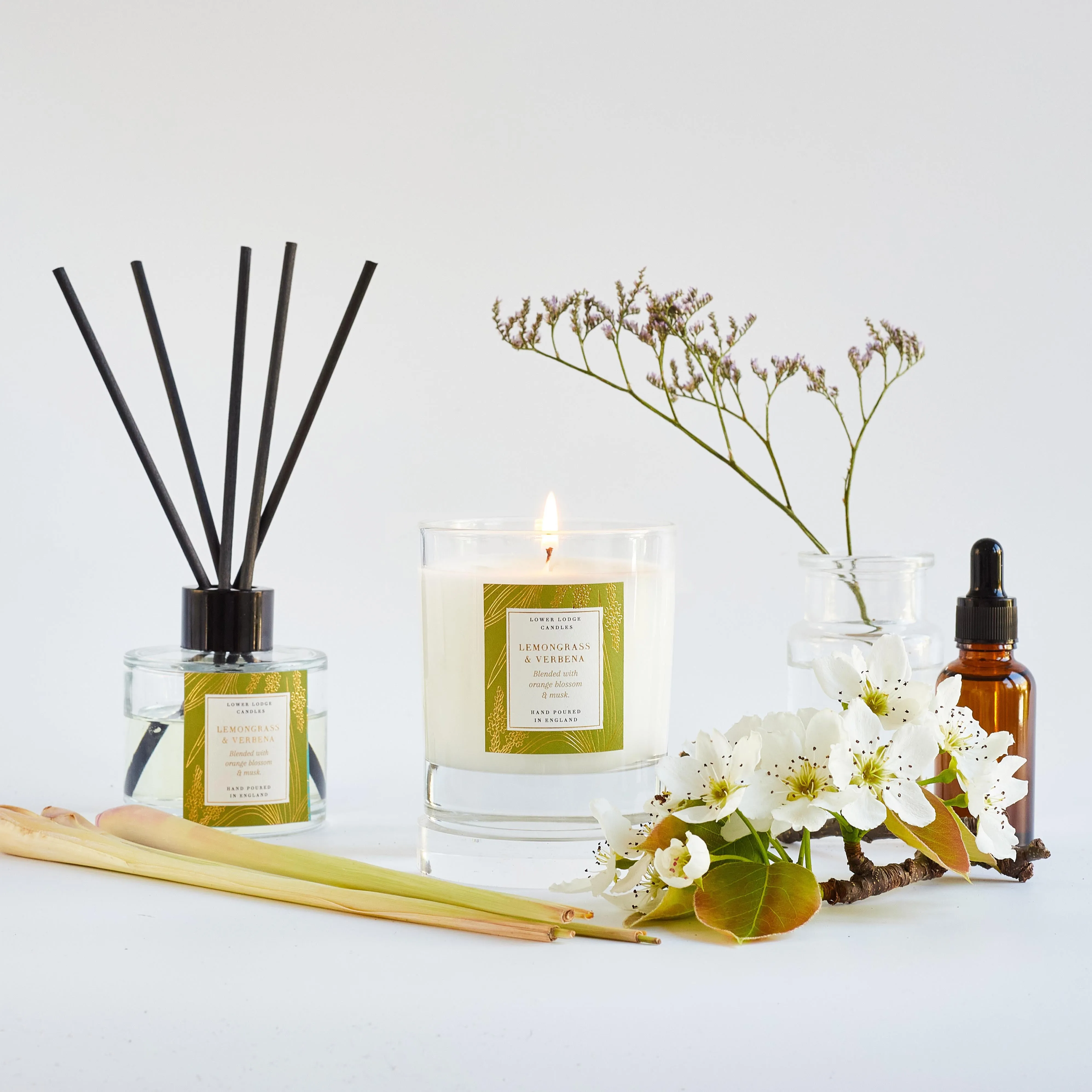 Lemongrass and Verbena Scented Reed Diffuser