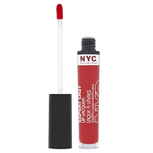 N.Y.C. New York Color Expert Last Lip Lacquer, Rockaway Ruby, 0.15 Fluid Ounce