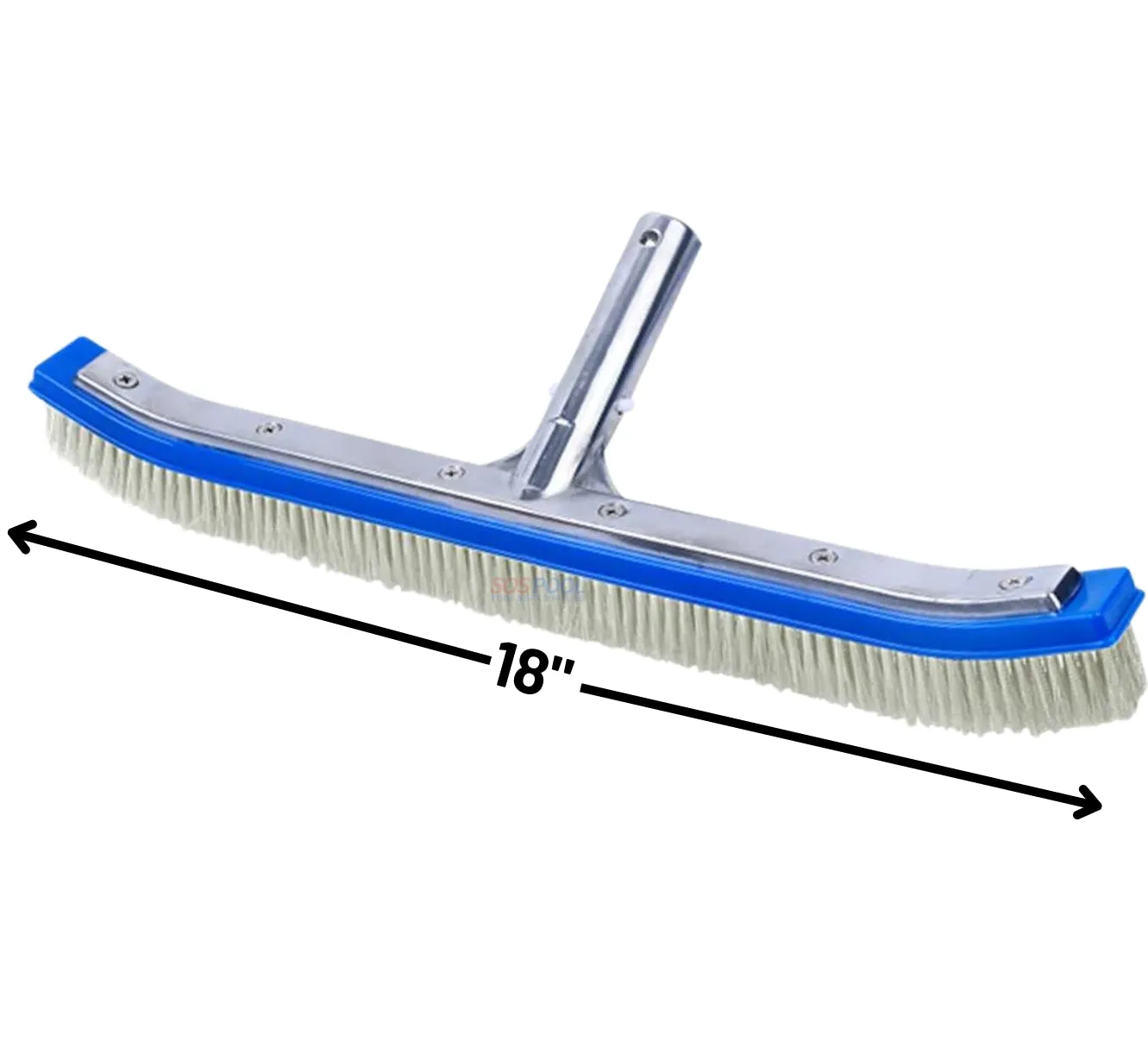 Pooline Curved Nylon Clear Brush for Algae 18" | 11025N