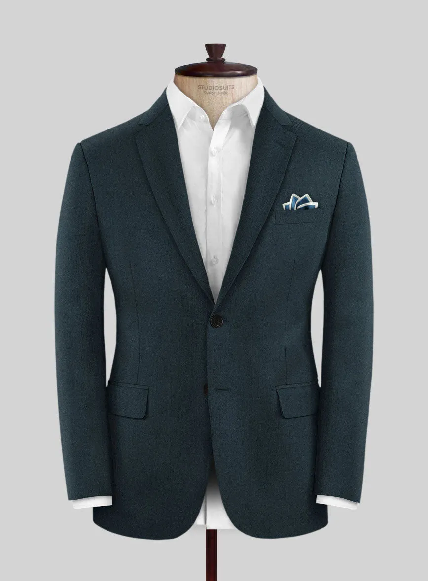 Reda Dark Teal Blue Wool Suit