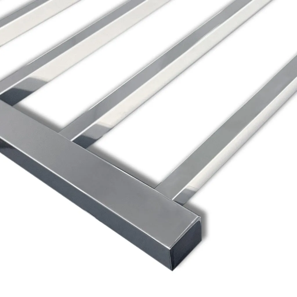 VIVA Heated Towel Rail Square Chrome
