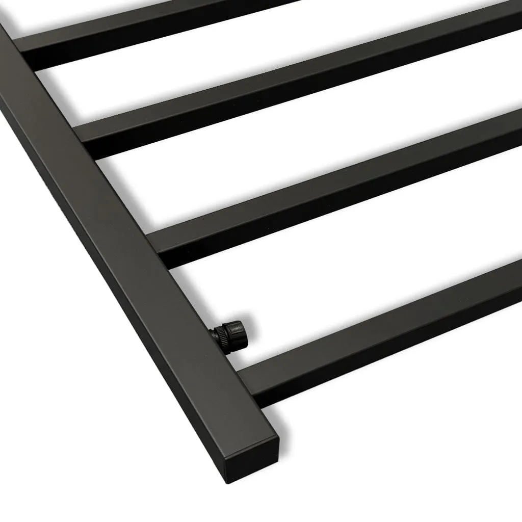 VIVA Heated Towel Rail Square Matte Black