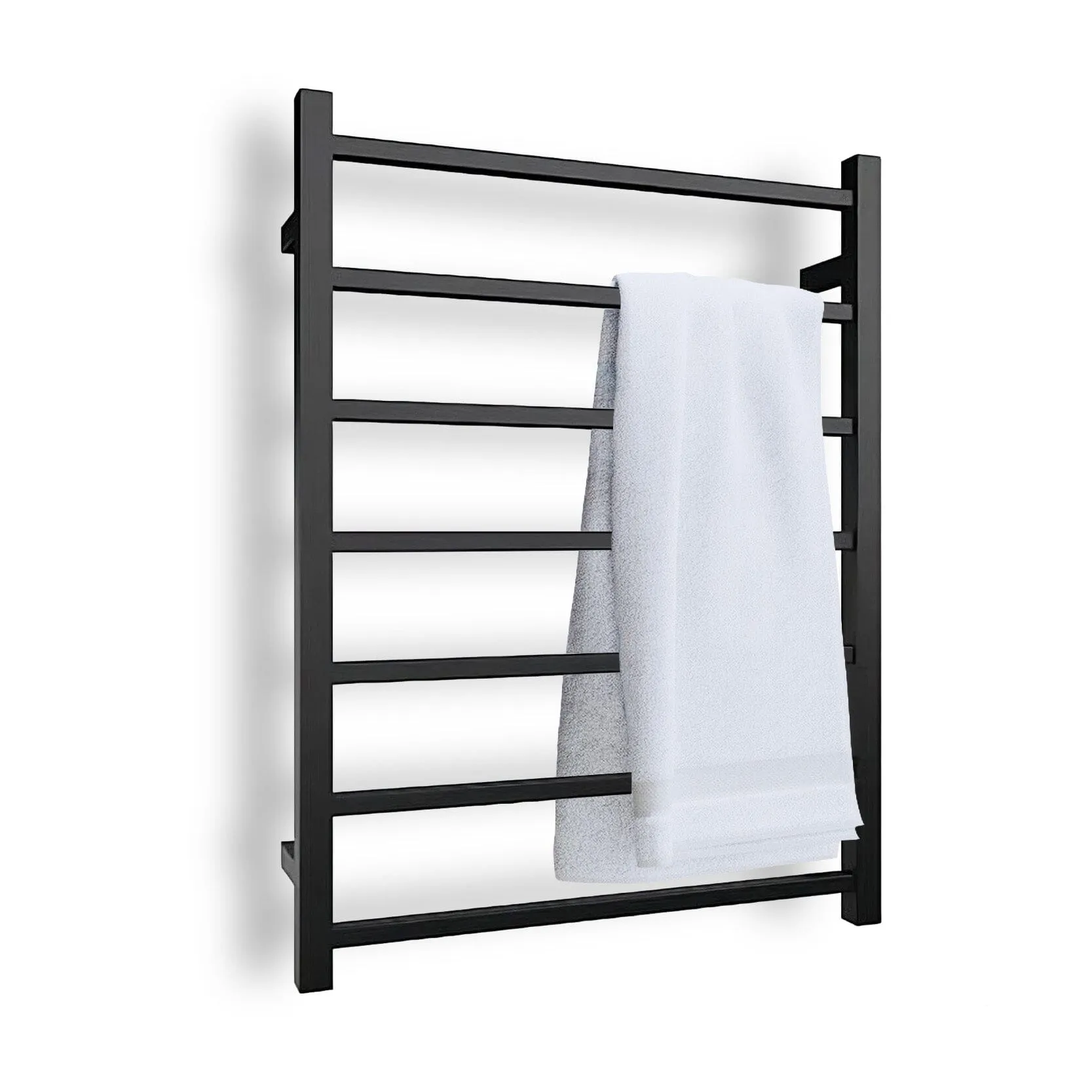 VIVA Heated Towel Rail Square Matte Black